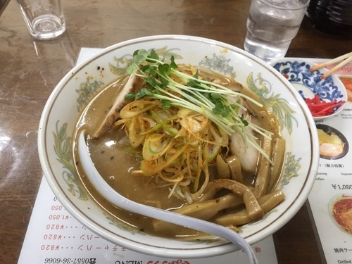 「ネギ味噌チャーシュー」@くるまやラーメン 伊東店の写真