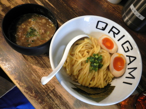 「味玉ORIGAMIつけ麵」@麺屋 ORIGAMIの写真