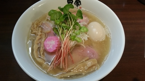 「【正月限定】鯛そば(850円)＋味玉(100円)」@中華そば田家 ふくふくの写真