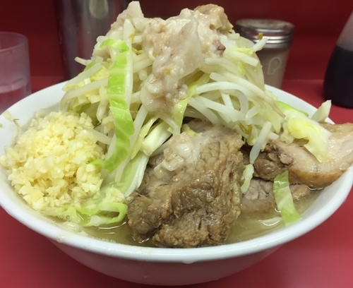 「小ラーメン700円(ニンニクヤサイアブラ)」@ラーメン二郎 桜台駅前店の写真