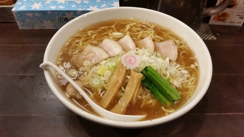 「中華そば 大盛　麺増し　ネギ増し」@銀座 朧月 目黒処の写真