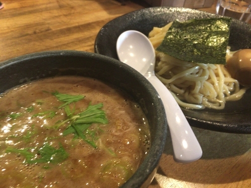 「特製つけ麺」@つけ麺 雀 アメ村本店の写真