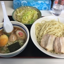 味玉チャーシューもりそば＋野菜＋大盛