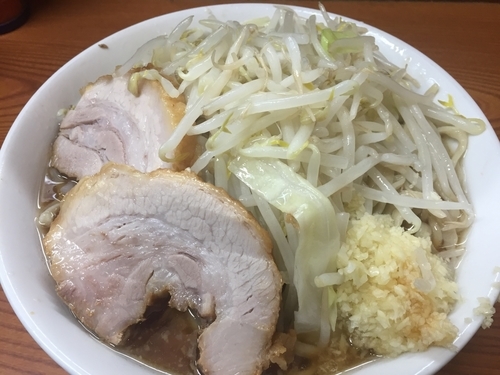「ラーメン・ニンニク（690円）」@ラーメン二郎 亀戸店の写真
