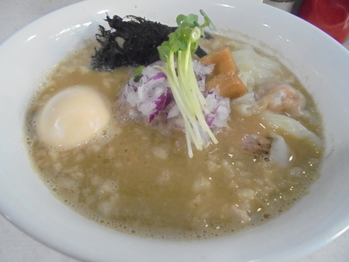 「【限定】特製背油煮干し味噌ラーメン　１２００円」@ラーメン星印の写真