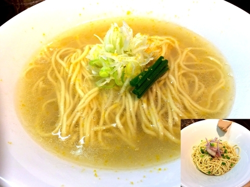 「【限定】年越そば（600円）＋味付き替玉（200円）」@中華そば 先崎の写真