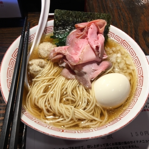 「味玉にぼしラーメン+替玉」@らぁめん小池の写真