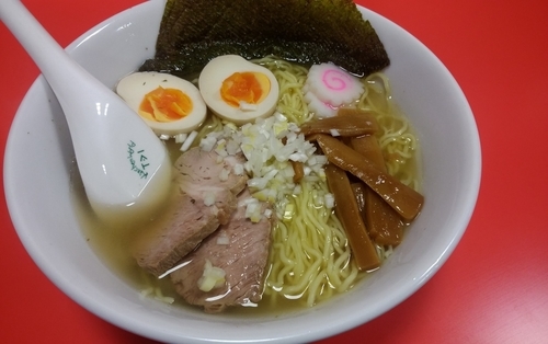 「中華そば＋焼き餃子」@餃子大學 1号店の写真