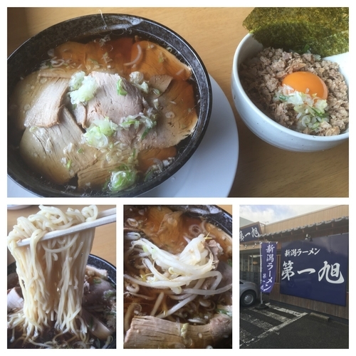 「ラーメンランチセット 850円」@新潟ラーメン 第一旭の写真