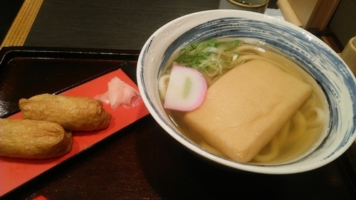 「きつねうどん定食 732円（税抜）」@杵屋 シャポー市川店の写真