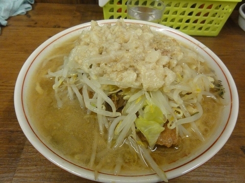 「小ブタ 800円　ニンニク　脂」@ラーメン二郎 品川店の写真