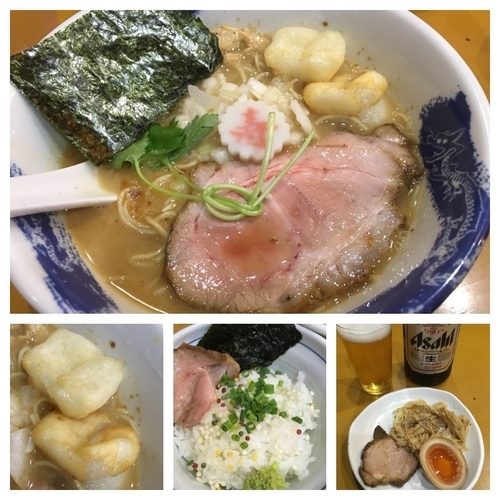 「限定 真鯛のあら炊きそば 850円＋茶漬け用ライス 100円」@麺屋 扇 SENの写真