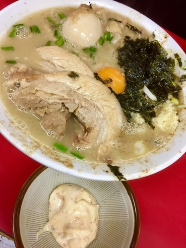 「まぜそば￥830＋豚￥120」@ラーメン一心の写真