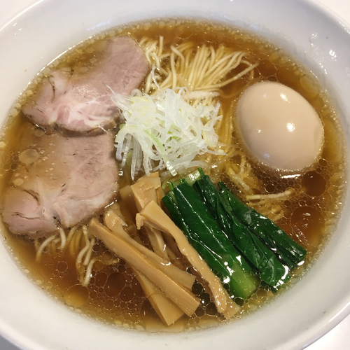 「醤油ラーメン　700円　味玉　100円」@麺処 たまりやの写真