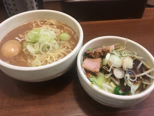 「らーめん＋ウオベジ＋クーポン味玉」@麺処 一笑の写真