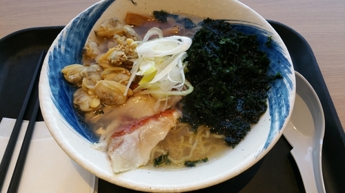 「炙り金目鯛の塩らーめん(1100円)」@らーめん 波市の写真