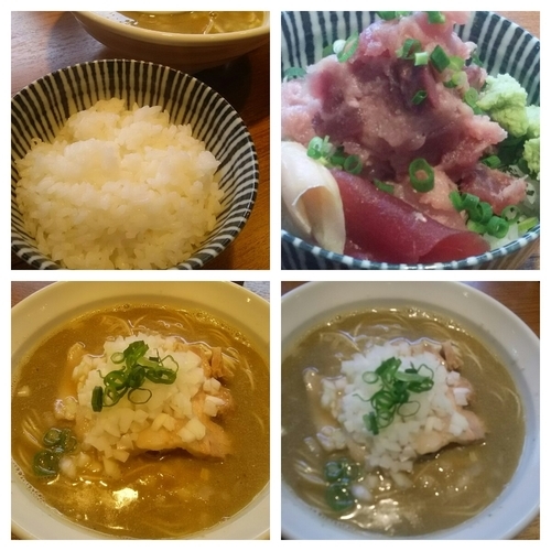 「【限定】プレミアム煮干そば＋海鮮丼＋ライス」@寿製麺よしかわ 川越店の写真