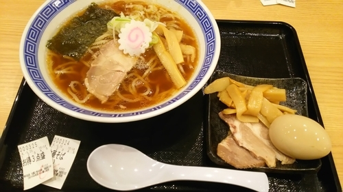 「中華そば（並）+お得３点盛り」@舎鈴 池袋東口店の写真