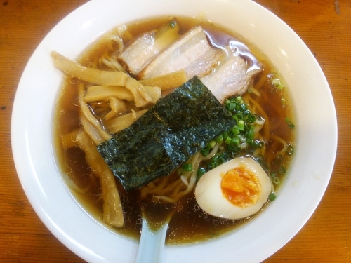 「支那そば＋大盛り」@支那そば 松家の写真