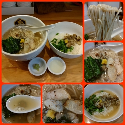 「【1周年限定】トラフグらーめん＋トラフグ雑炊丼」@真鯛らーめん 麺魚の写真