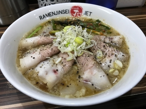 「背あぶら肉そば」@ラーメン人生 JET 福島本店の写真