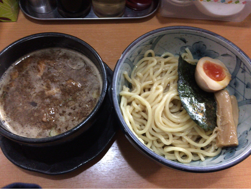 「豚骨魚介つけ麺」@焦がしねぎらーめん 葱次郎 大宮西口店の写真