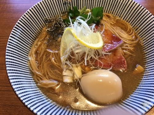 「寒ブリラーメン 800円 味玉100円」@寿製麺よしかわ 川越店の写真