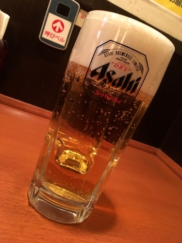 「樽生１杯＋熟成かけらぁ麺」@中華食堂 一番館 新大久保店の写真