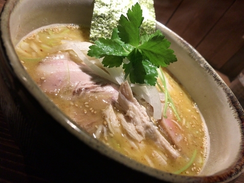 「鴨の濃い出汁そば」@神田とりそば なな蓮の写真