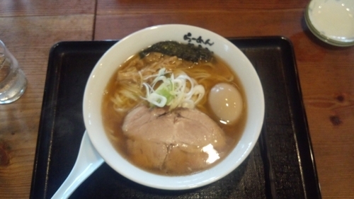「ラーメン、餃子５個」@らーめんはるか86の写真