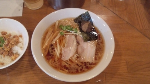 「ランチセットA（ラーメン醤油・チャーシューごはん）」@らーめん雅ノ屋の写真