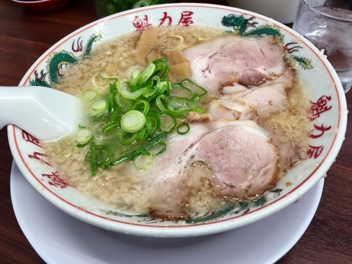 「コク旨ラーメン¥810(カタメ、オオメ)」@ラーメン魁力屋 三鷹大沢店の写真