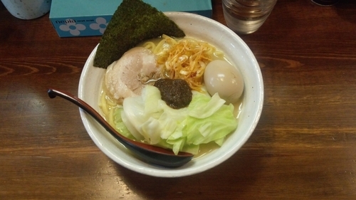 「味玉熟成練り醤油らーめん大盛」@『   』（無銘）の写真