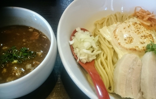 「特製ポークカレーつけめん（限定）＋お供ライス」@麺処 夏海の写真