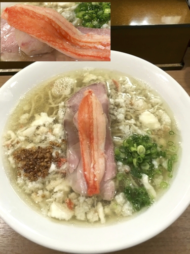 「[1/7~9限定]  睦月旬の鮮魚 〜越前ガニ〜」@鯛塩そば 灯花 本店の写真