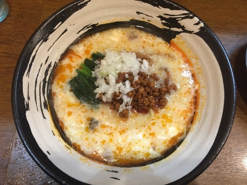 「酢辣麺(900円)+半チャーハン(350円)」@らーめん屋 小川の写真