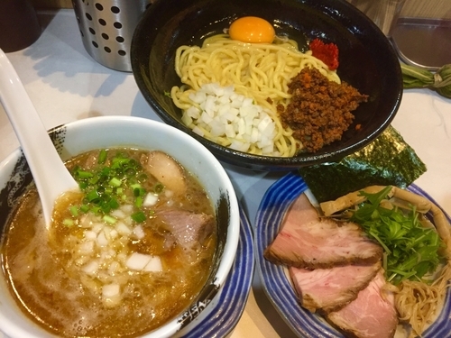 「【限定】辛玉つけめん ￥900」@麺屋 扇 SENの写真