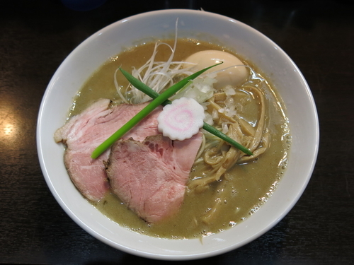 「味玉濃厚煮干しそば：880円」@中華そば いづるの写真