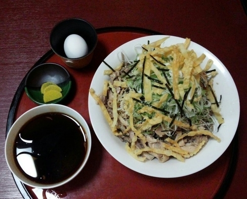 「サガエつけそば大盛り900円」@そば処ひふみの写真