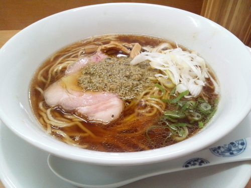 「醤油そば～牡蠣のアヒージョ添え ・・・ 750円」@中華そば 大井町 和渦の写真