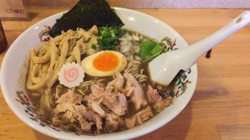 「中華そば（大）＋メンマ増」@らー麺Chopの写真