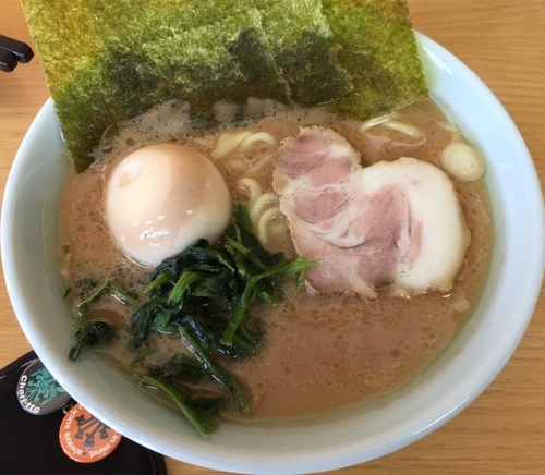 「ラーメン＋味付玉子＋キャベチャー（￥680＋￥100＋￥60」@家系ラーメン 湘南 栄家の写真