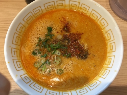 「限定 担々麺(850円)+ちいさいご飯(100円)」@中村麺三郎商店の写真