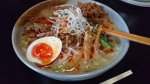 「担々麺(太麺)」@らぁ麺 神成の写真