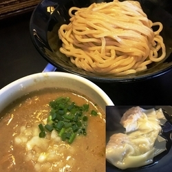【限定30食】三種の貝つけめん＋肉餡わんたん
