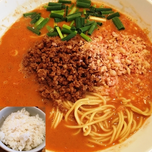 「担々麺 (大盛) ＋担々麺用追い飯」@麺や  ふる川の写真