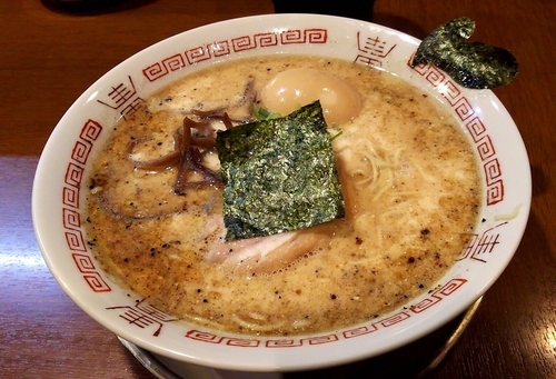 「味噌、味玉子(クーポン)、ばりかた」@哲麺 めじろ台店の写真