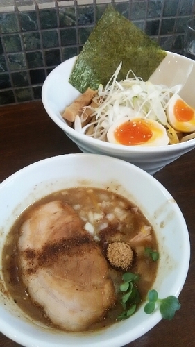 「特製つけ麺（中盛り）」@麺屋みつばの写真