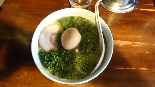 「あおさ玉子入り」@らーめん まる玉 両国店の写真