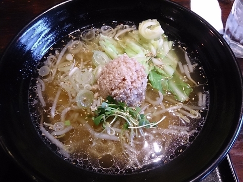 「鶏ラーメン(小)」@松本からあげセンターの写真